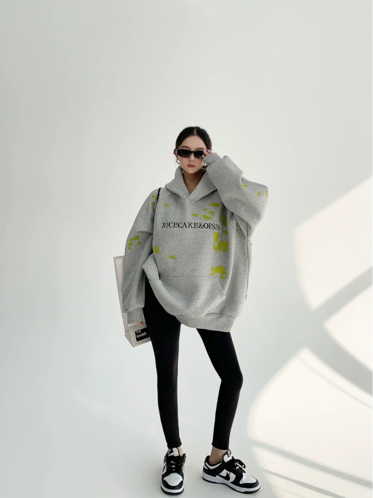 Lime Fleck Studio Logo Hoodie