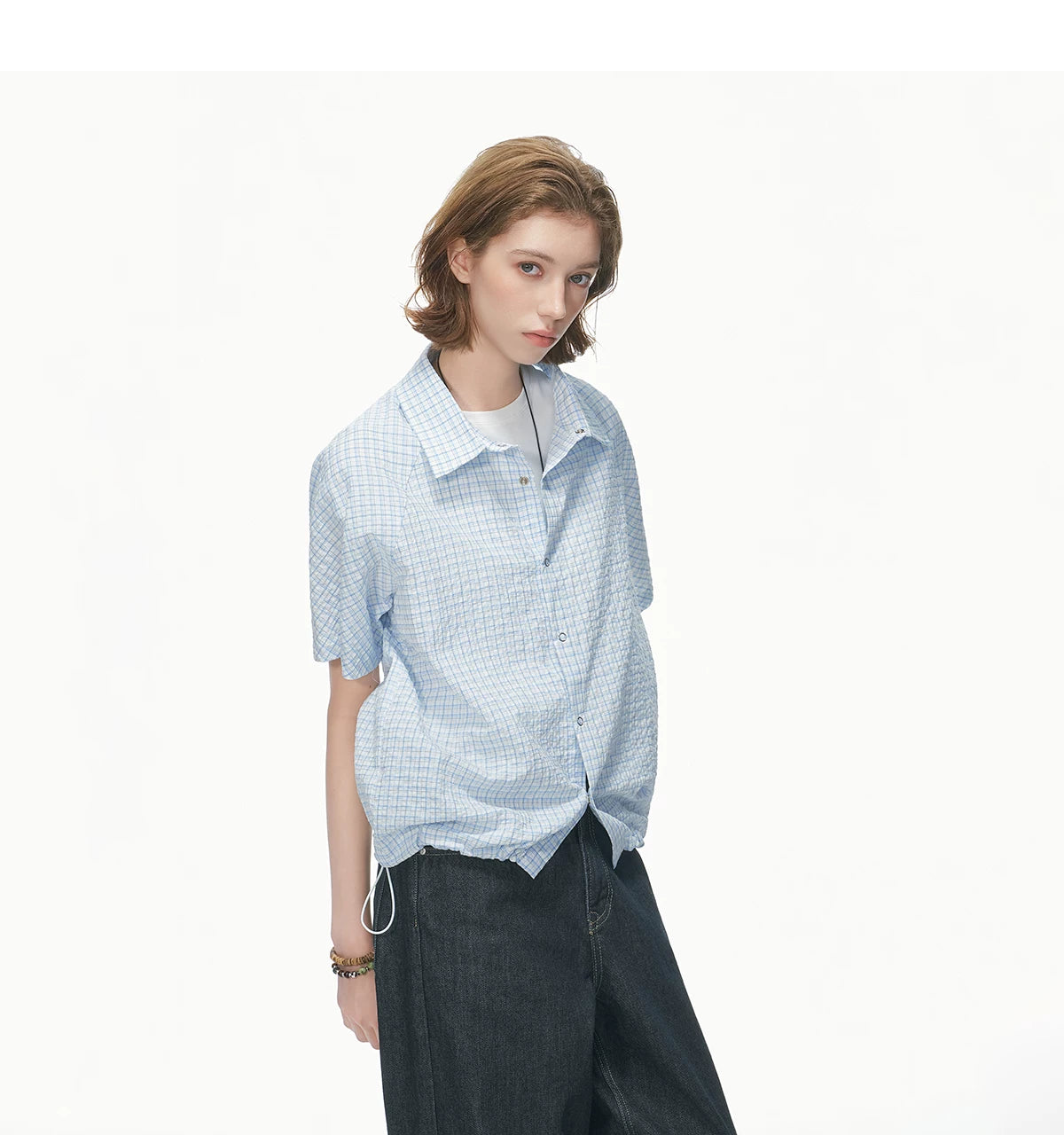 Pastel Check Breeze Short-Sleeve Shirt