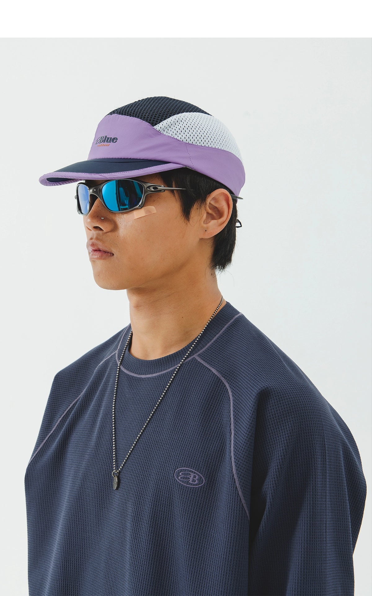 Colorblock Mesh Outdoor Sports Cap