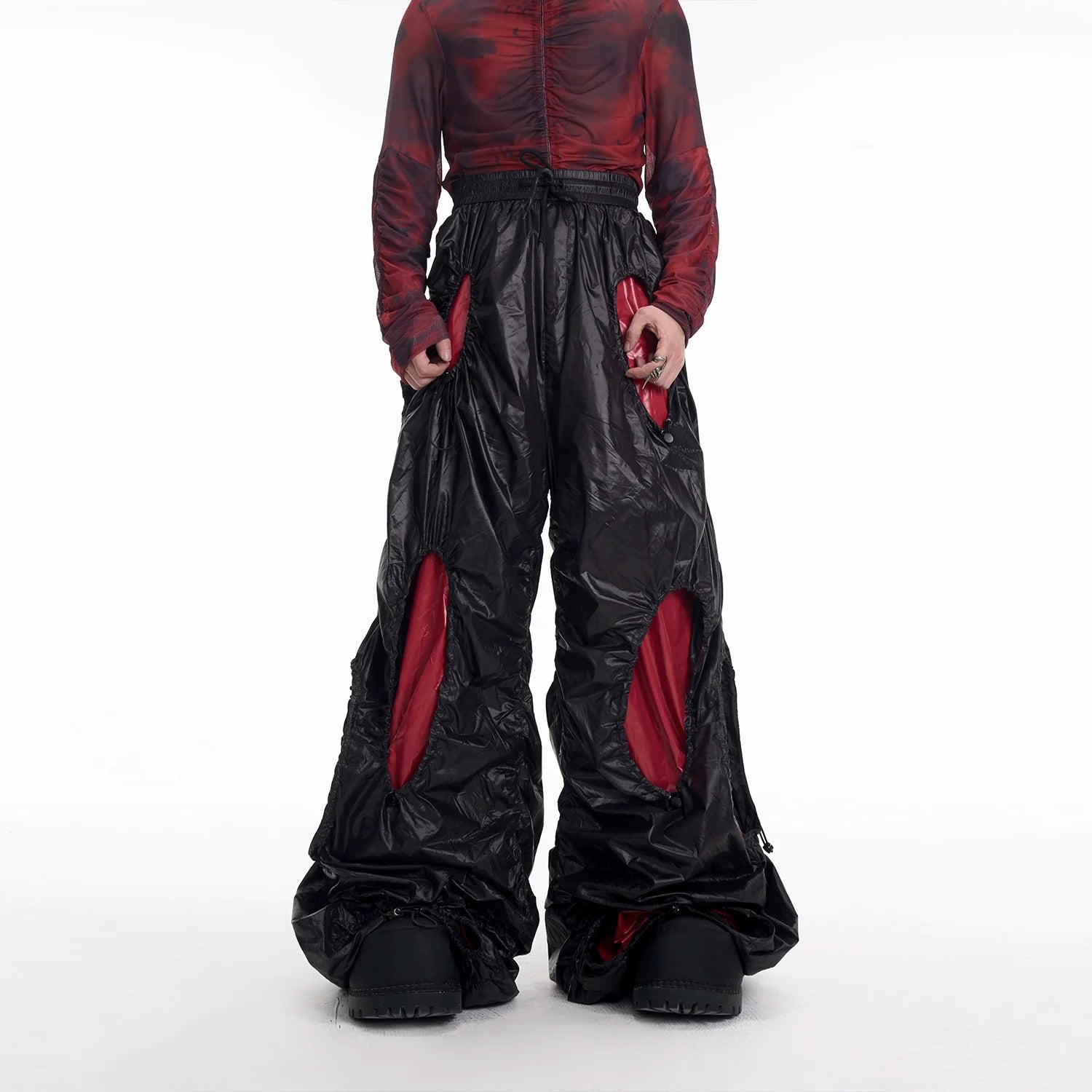 Shadow Runner Jacket & Wide Leg Pants Setup
