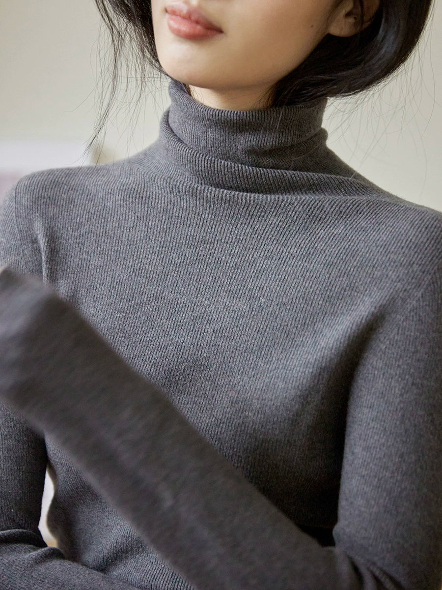 Mock Neck Knit Sweater