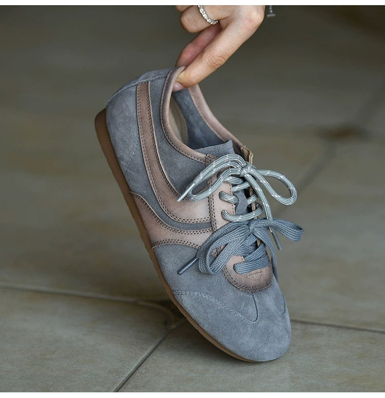 Stone Mist Retro Suede Sneakers