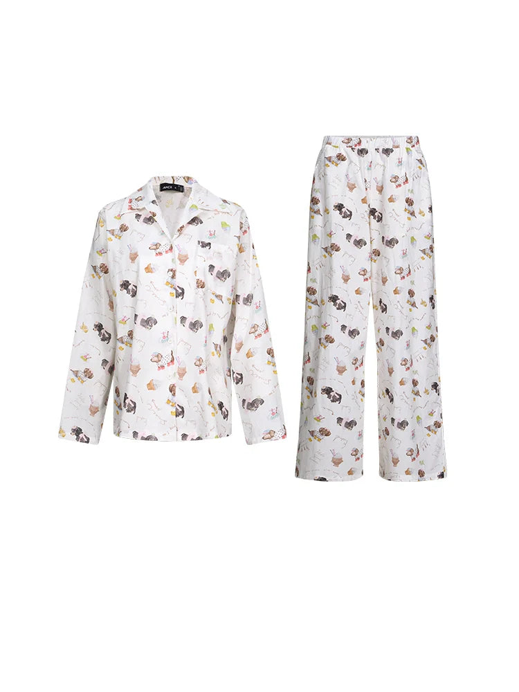 Sleepy Bear Puppy Pajamas Set