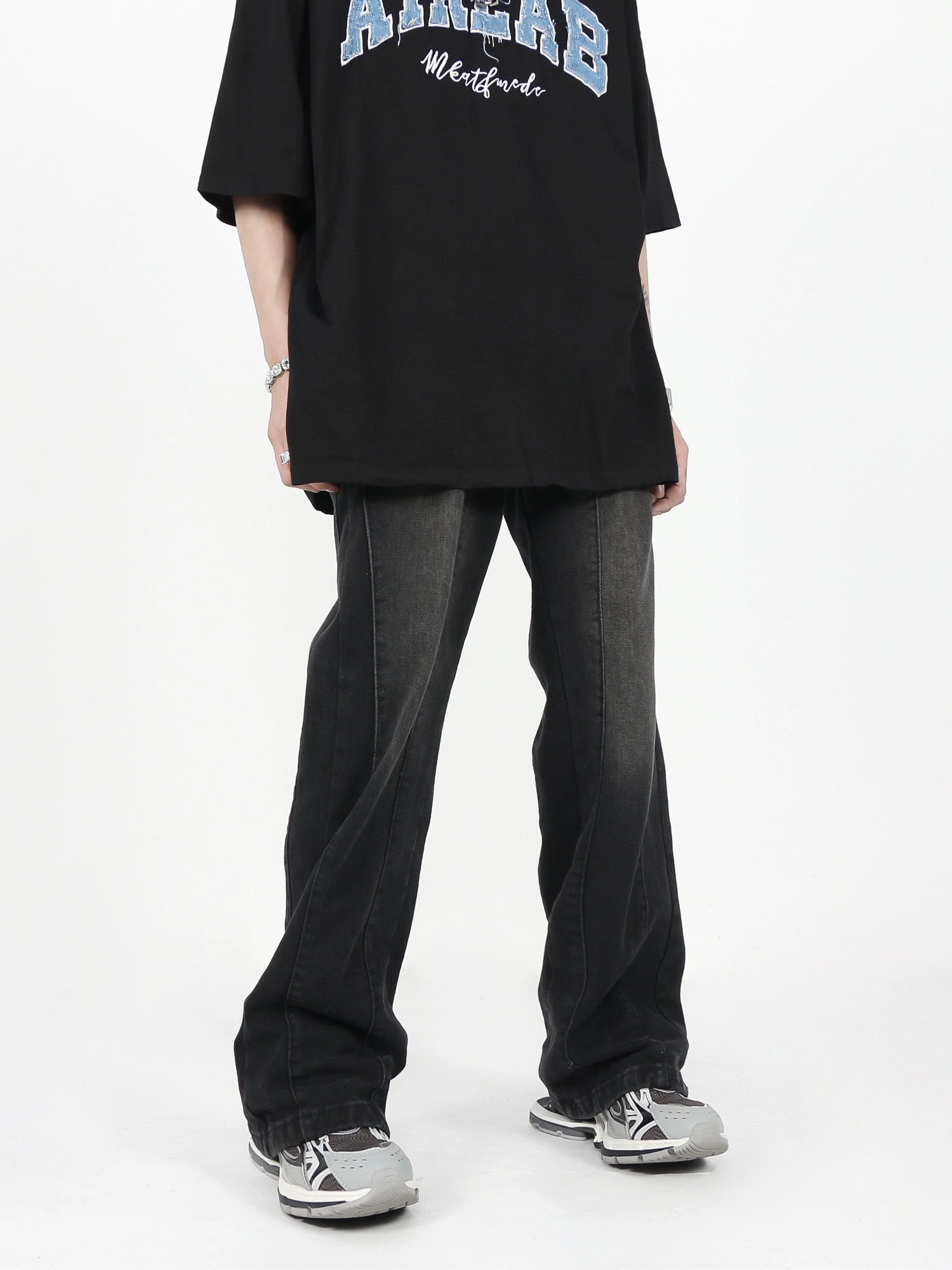 Shadow Fade Track Denim Pants