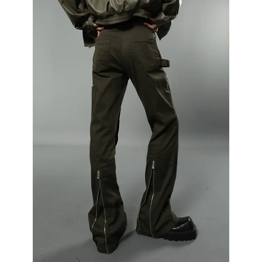 Tactical Zip-Detail Cargo Pants