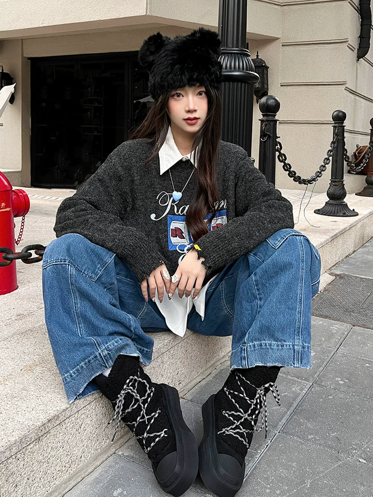 Snowbound Sherpa Platform Boots