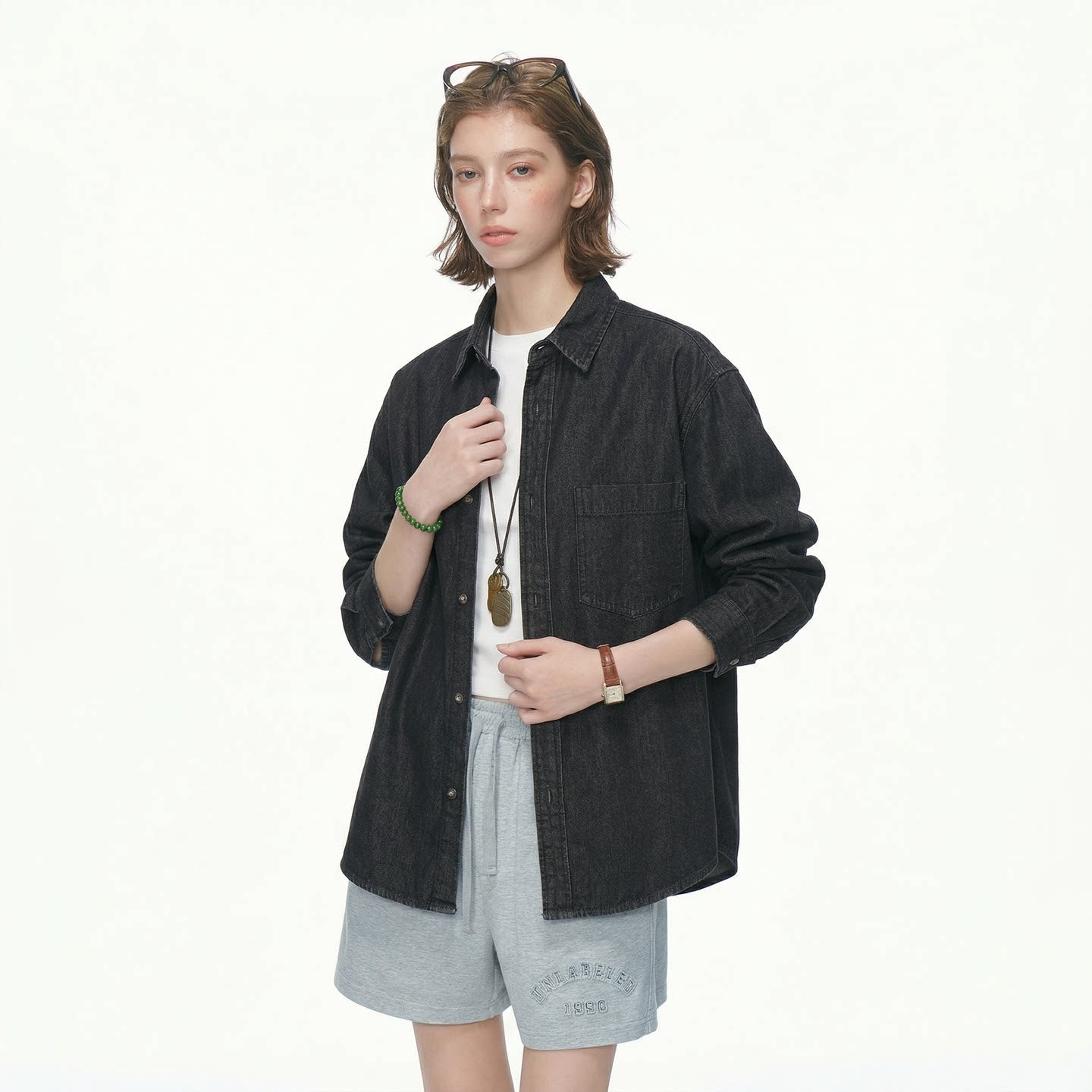 Indigo Studio Oversized Denim Shirt