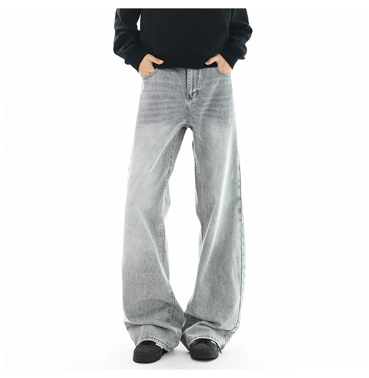 Fadewave Ultra‑Wide Vintage Jeans