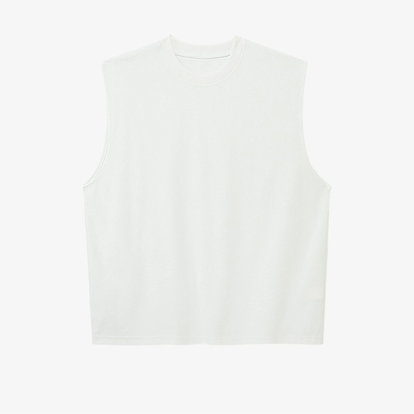 Crew Neck Sleeveless Vest/Tank Top