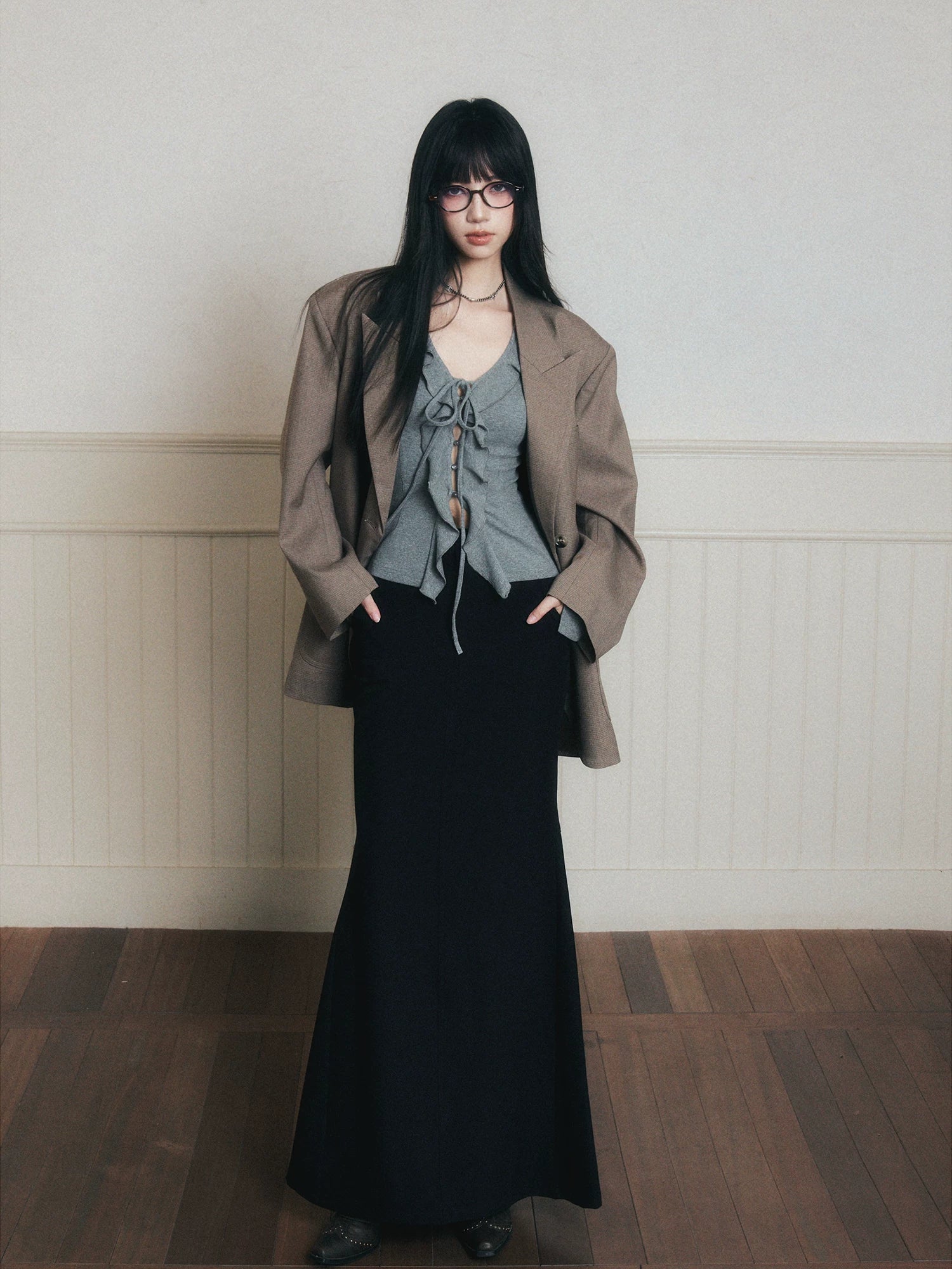 Midnight Muse Tie-Front Cardigan