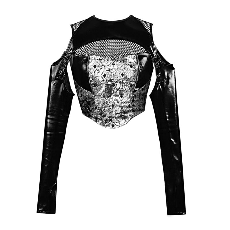 Cyberpunk Mesh Crop Top