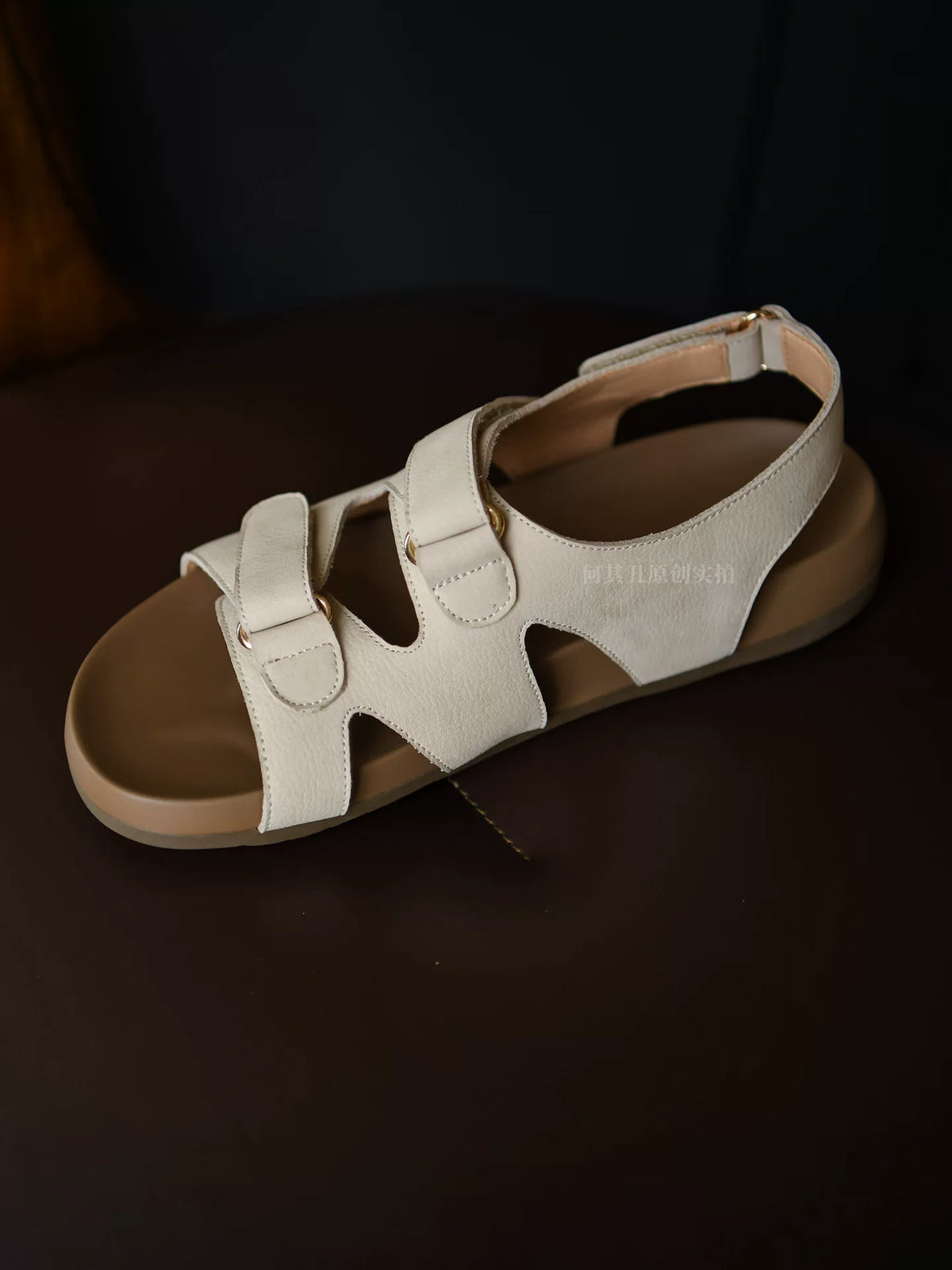 Calista Cutout Slingback Leather Sandals