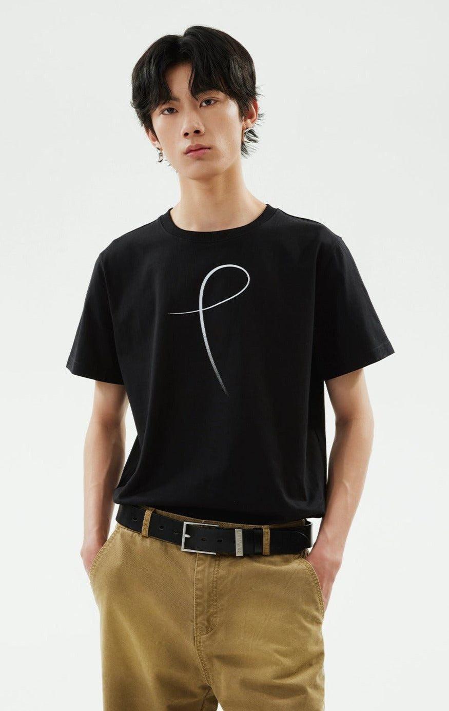 Knotted Line Regular Tee - chiclara