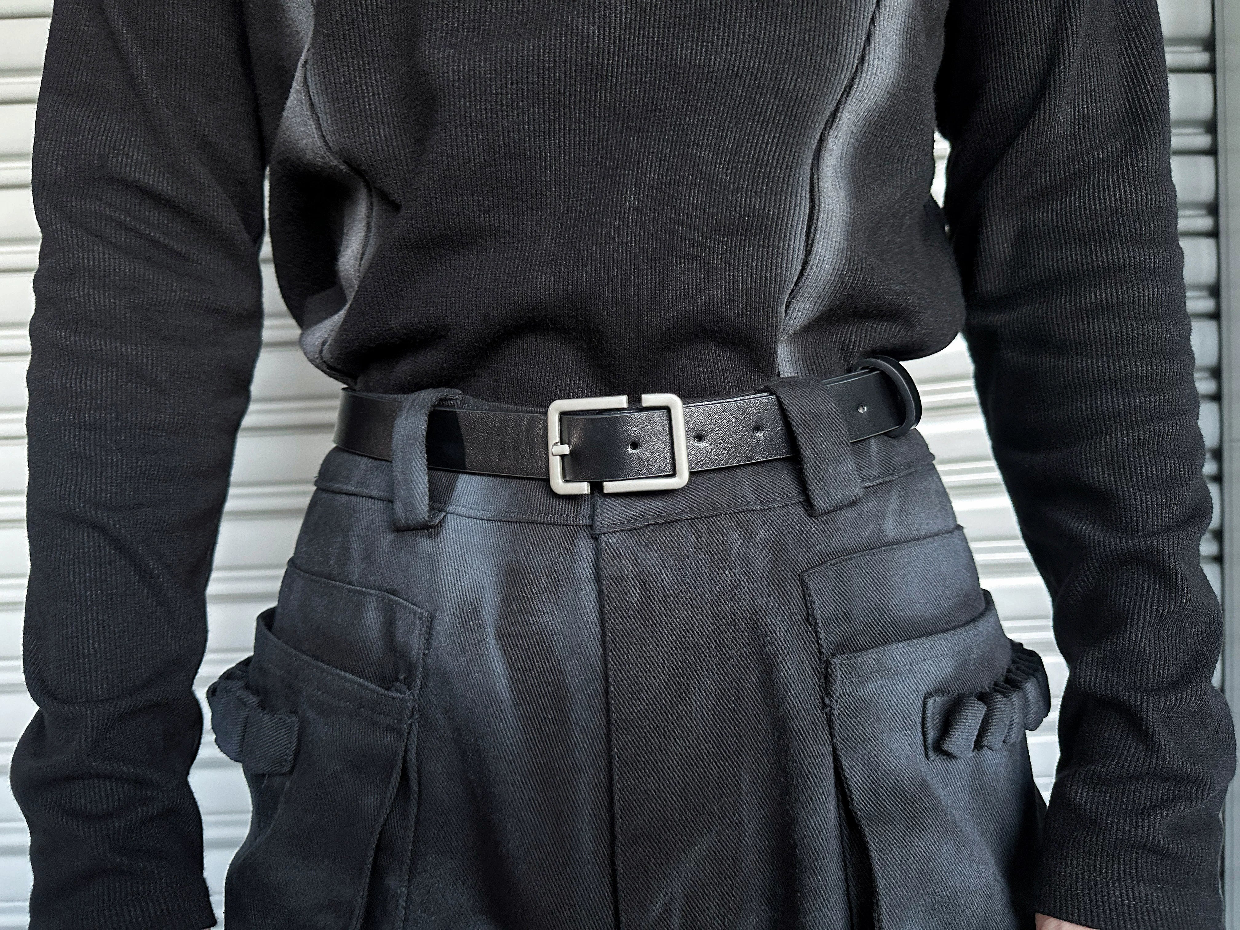 Midnight Reactor Triple-Buckle Corset Belt