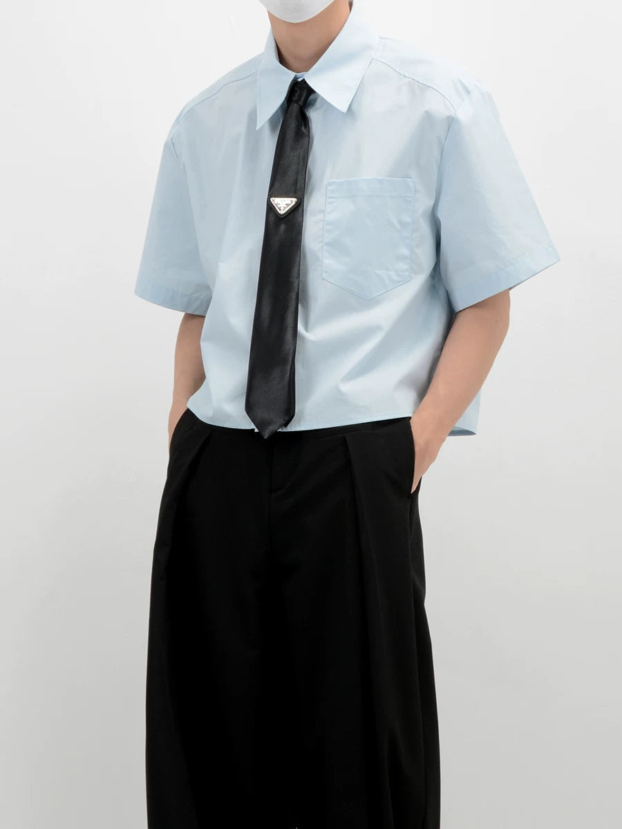 Inkline Boxy Crop Shirt