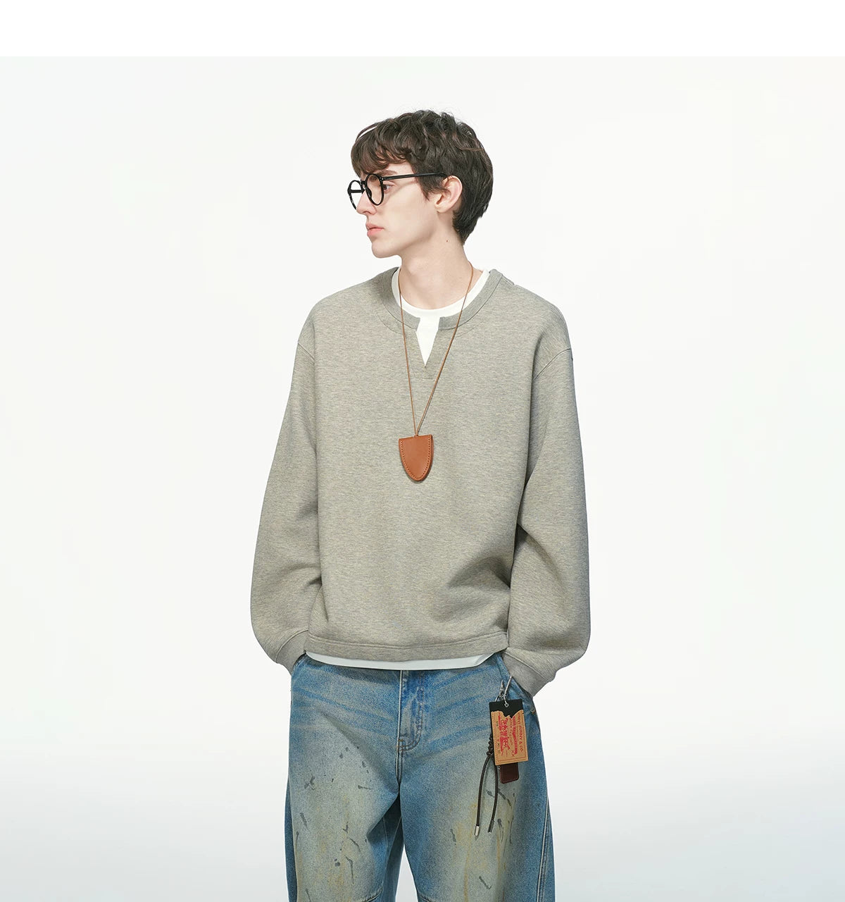 Softlane Layered Crew Sweatshirt