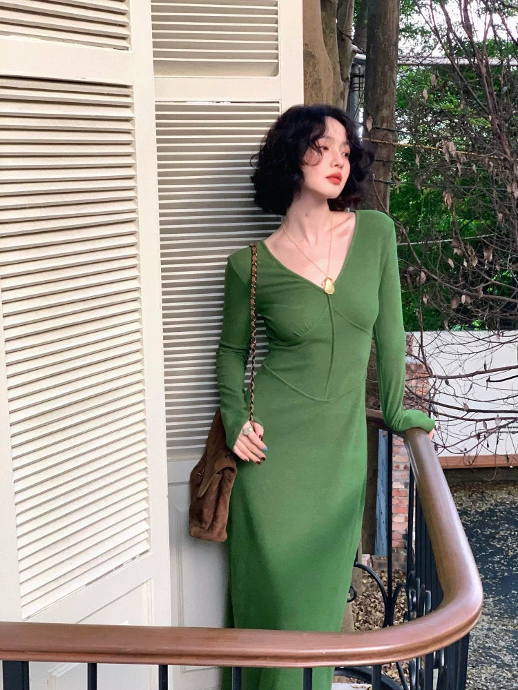 Twist Front Maxi Dress