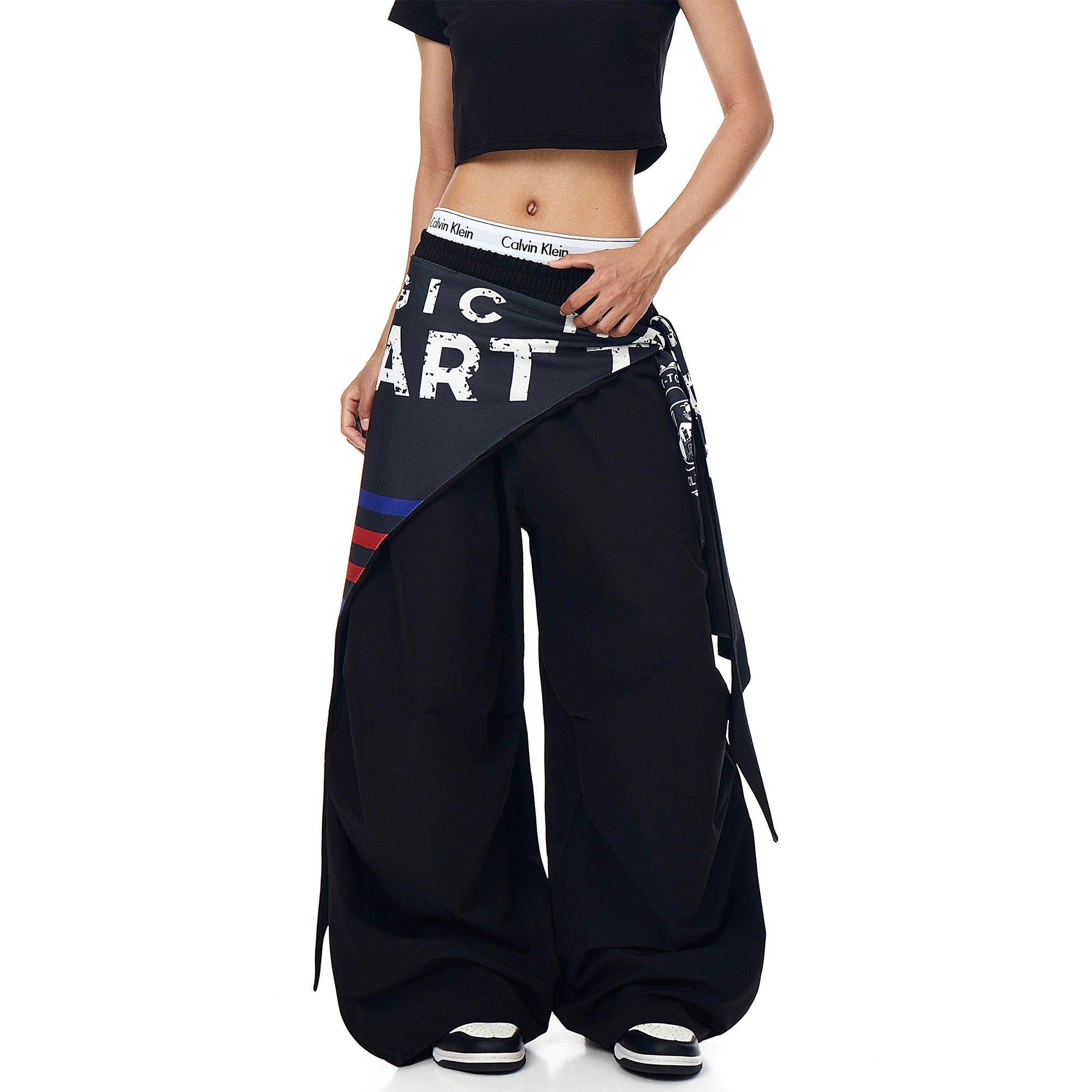 Varsity Drape Parachute Cargo Pants