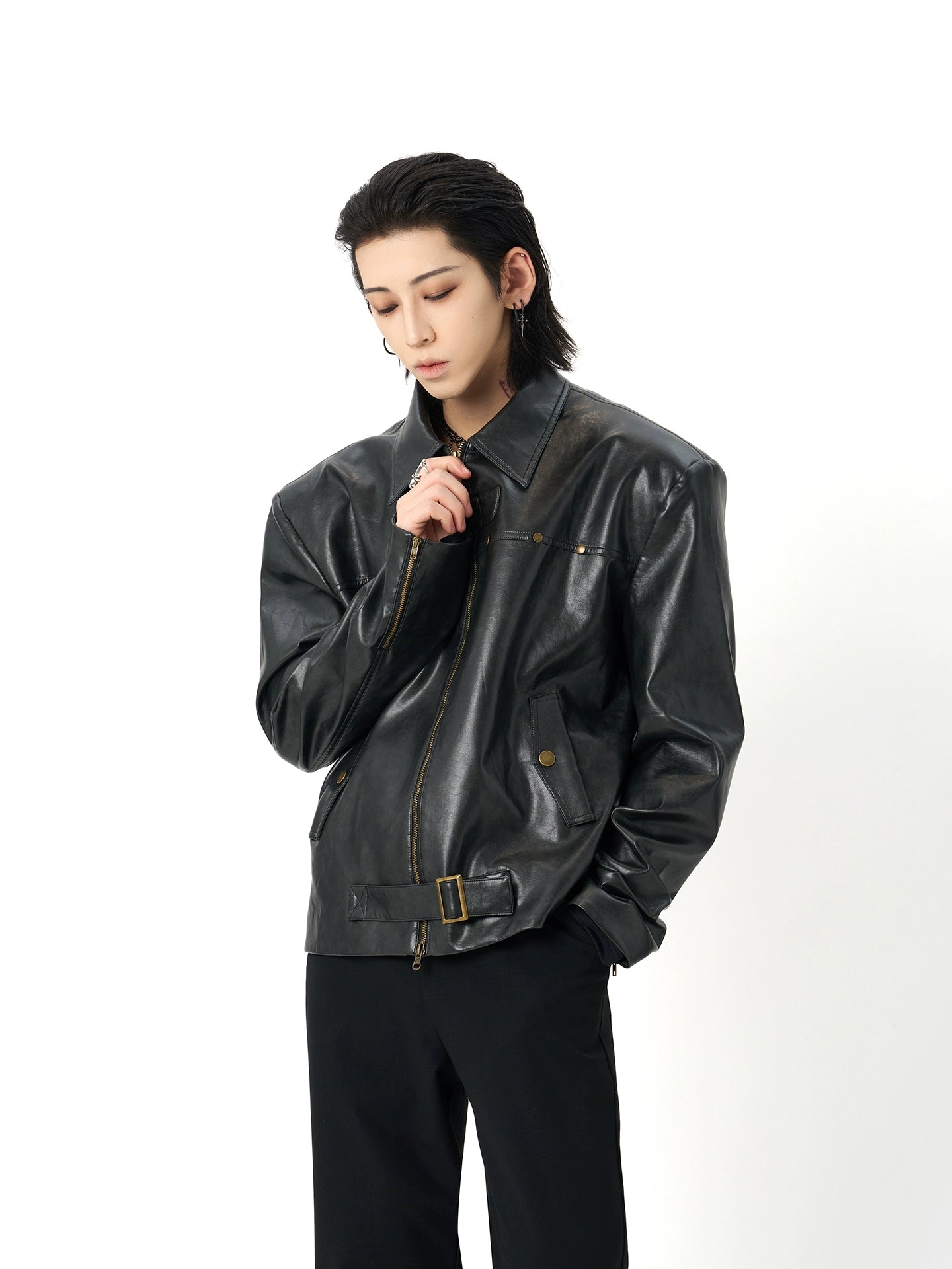 Raven Edge Moto Leather Jacket