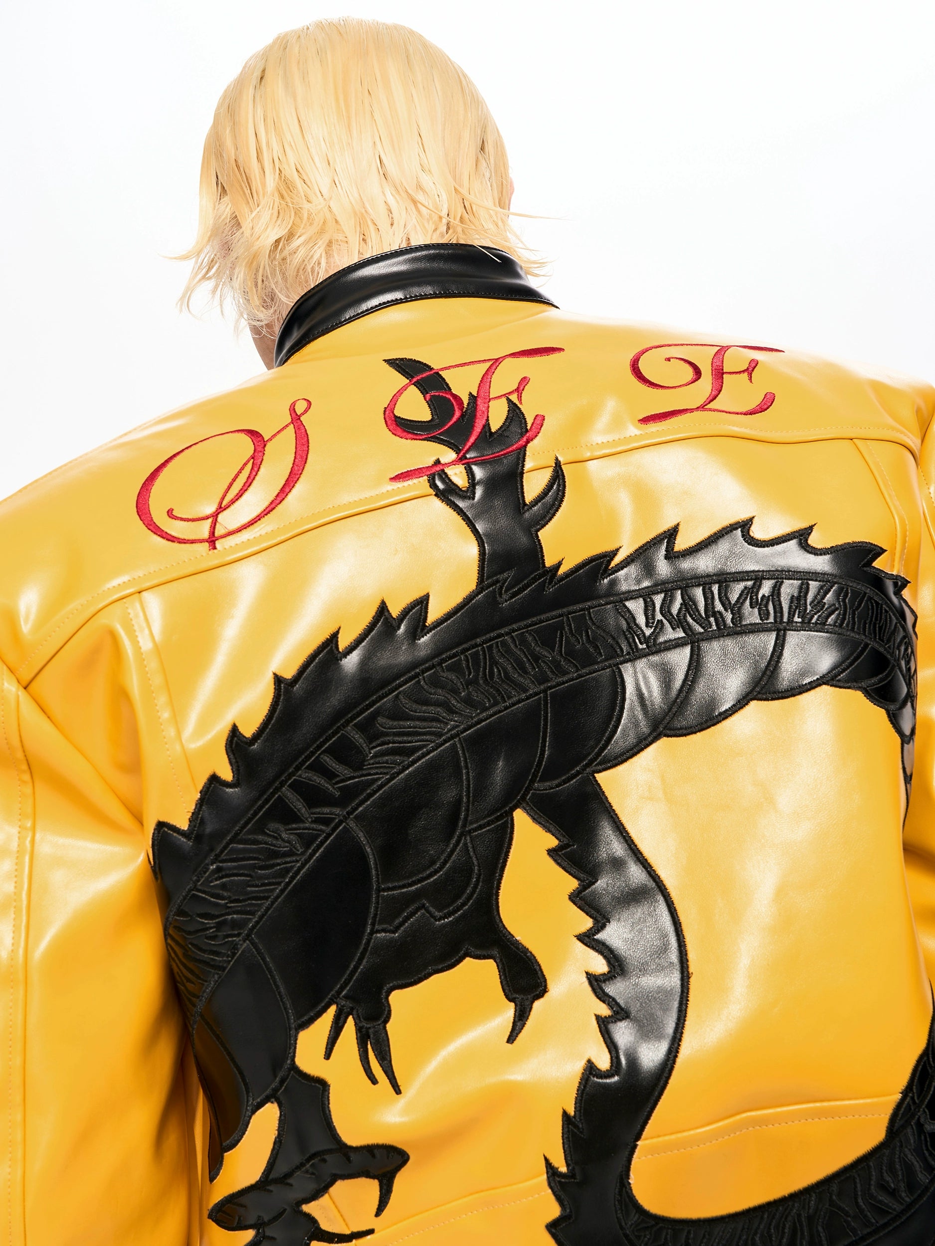 Shadow Dragon Moto Leather Jacket