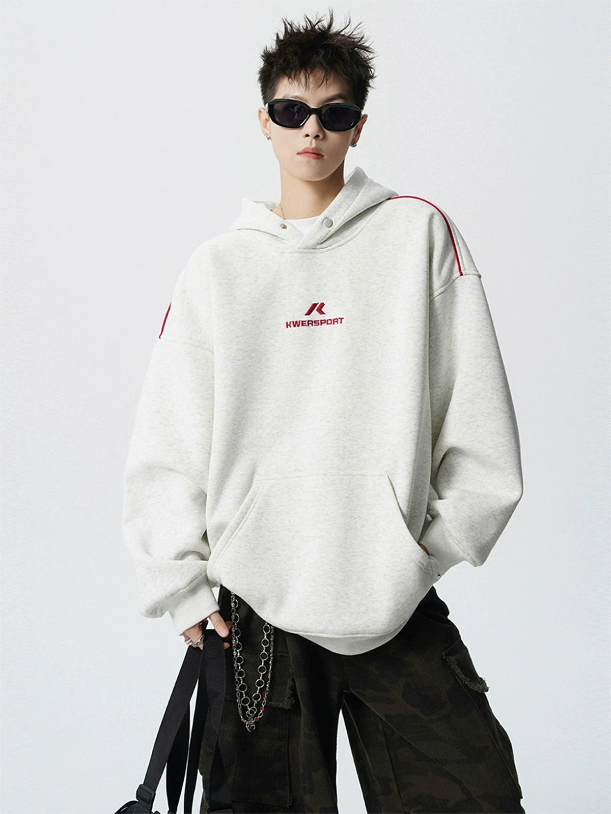 Quartz Track Oversized Sport Hoodie