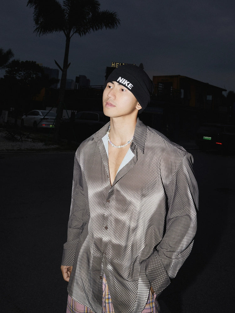 Muscle Optical Illusion Print Shirt