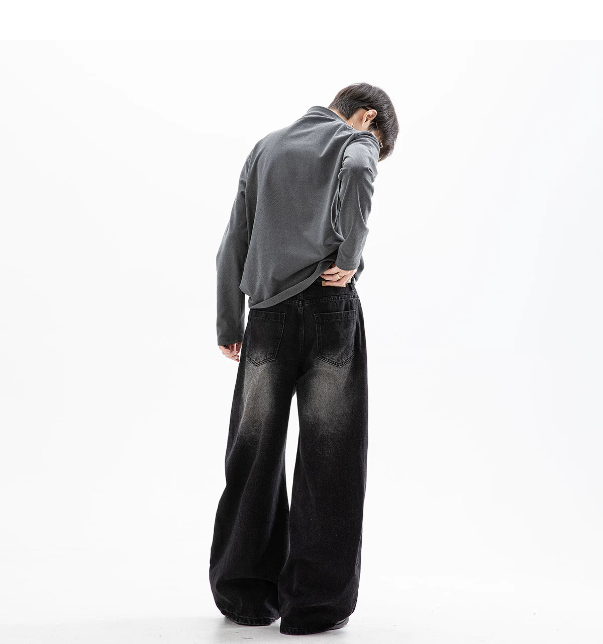 Cloudstripe Ultra Wide-Leg Jeans