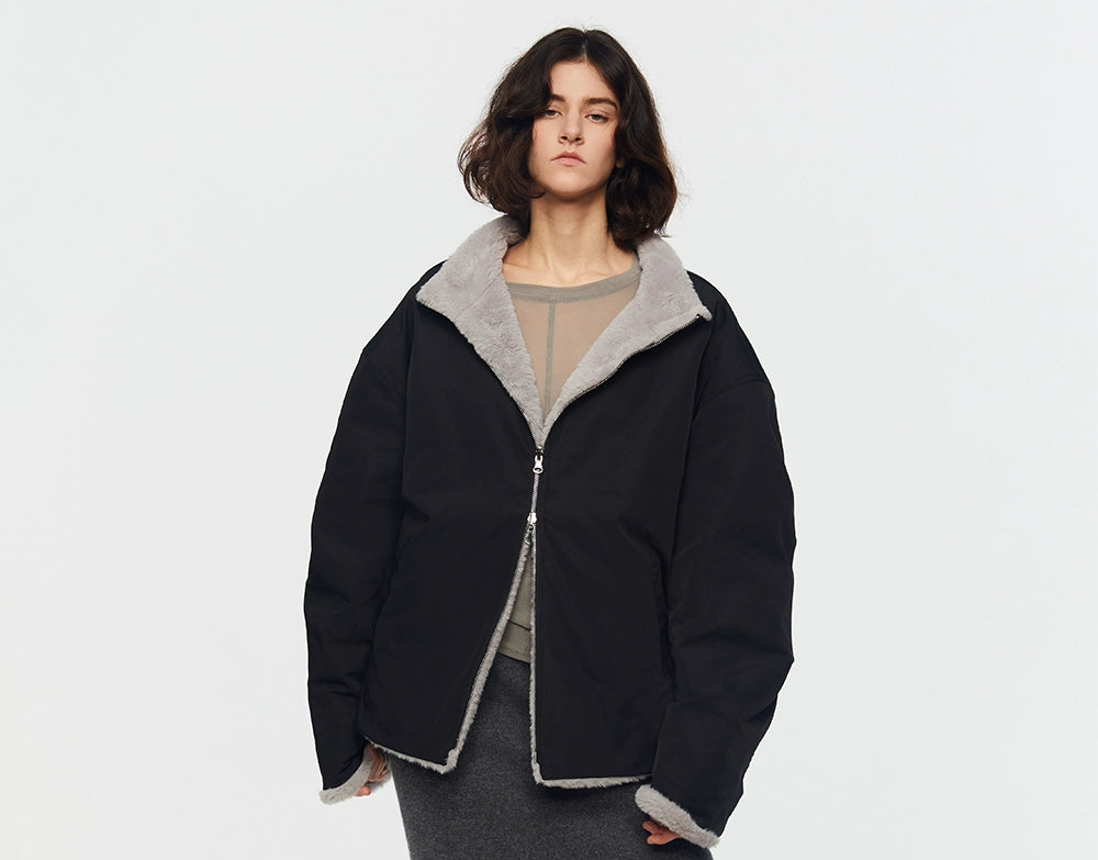 FrostFlip Reversible Sherpa Bomber