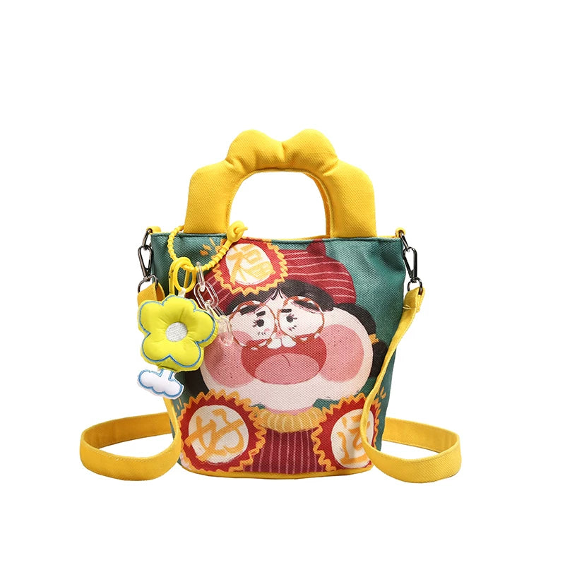 Giggles & Bows Cartoon Tote