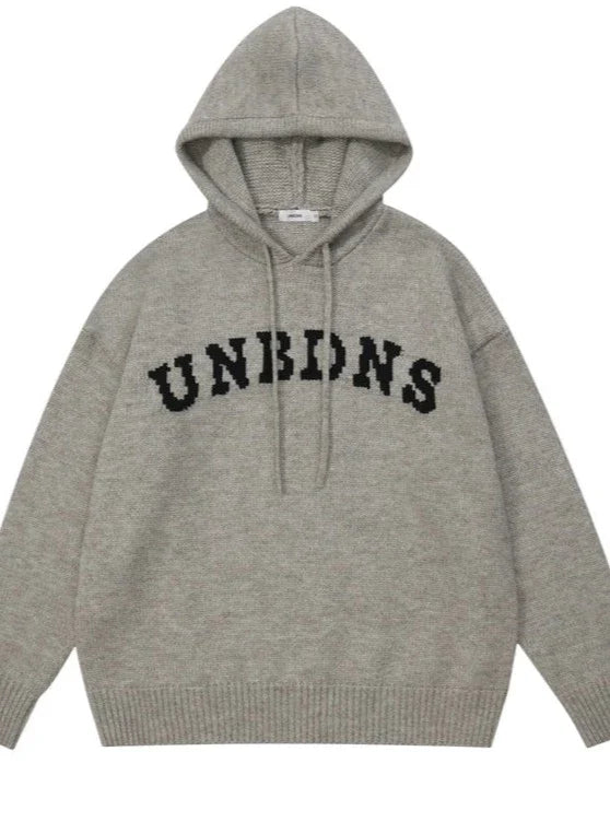 UNBDNS Hooded Knit Sweater Jacket