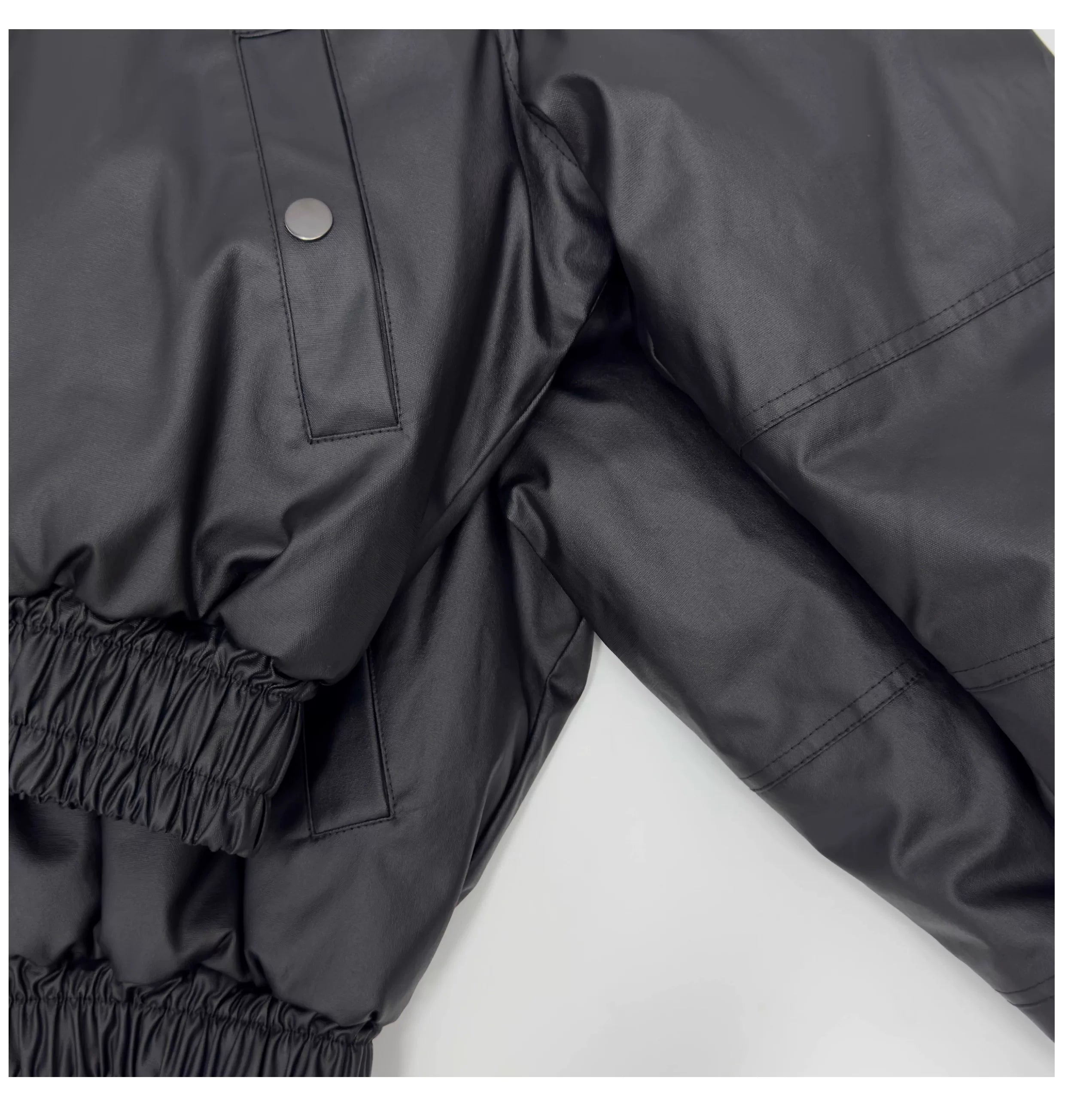 Circuit Panel Crop Bomber Jacket