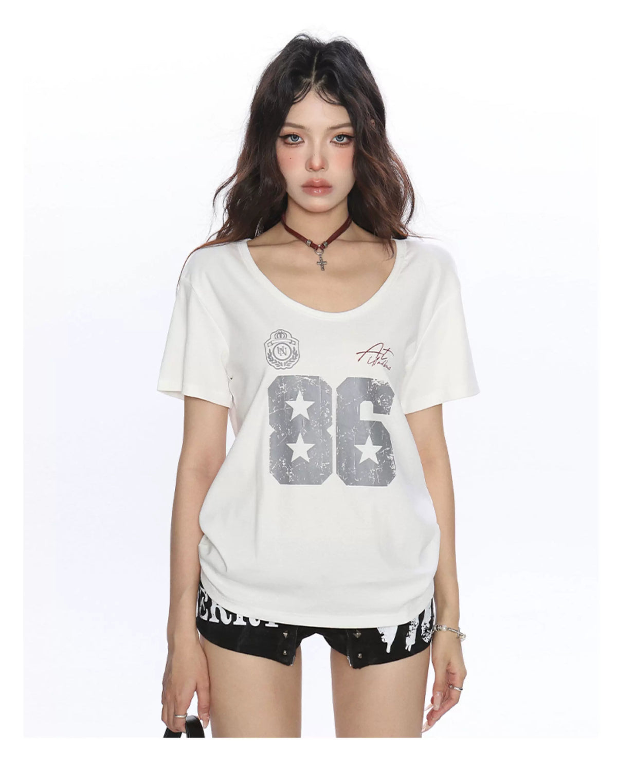 Varsity 86 Scoop Neck Graphic Tee