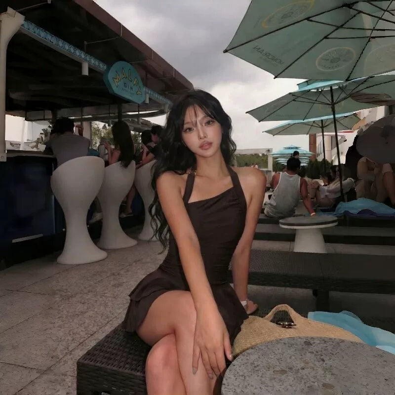 Cabana Halter Swim Dress