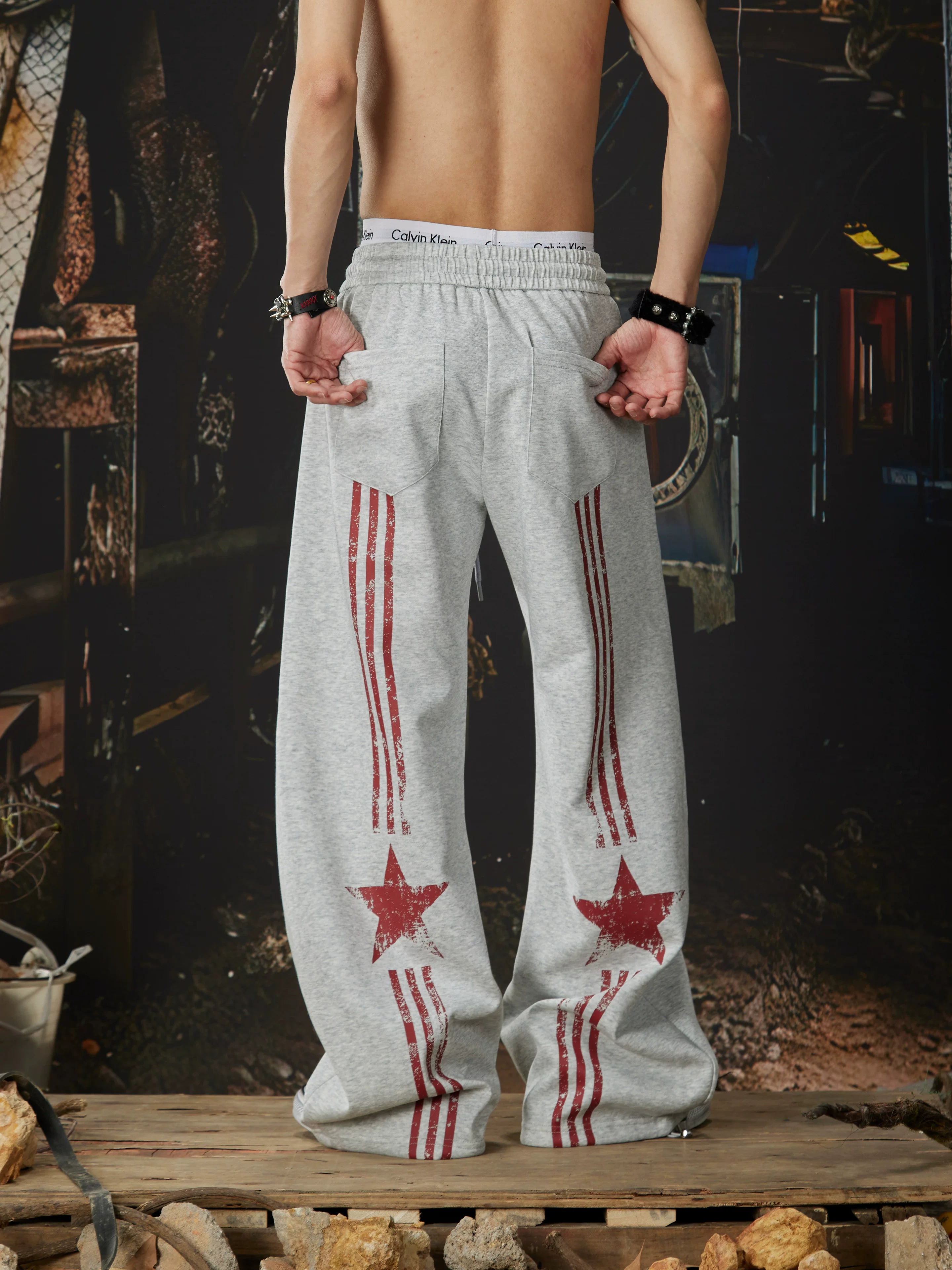 Starbound Script Varsity Stripe Sweatpants