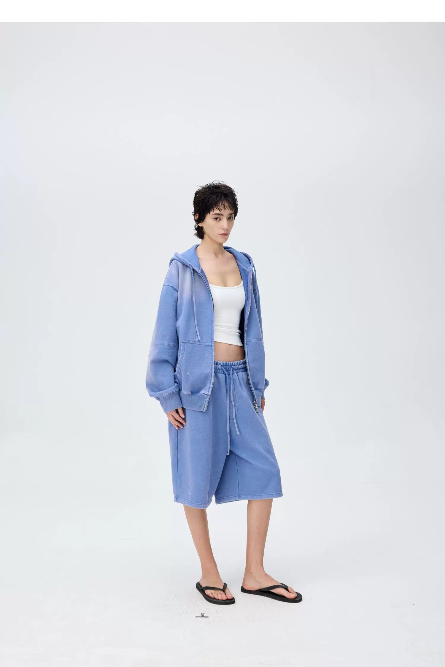 Periwinkle Haze Terry Sweatshirt