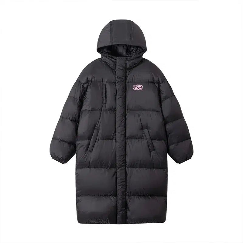 Long Quilted Puffer Coat - chiclara