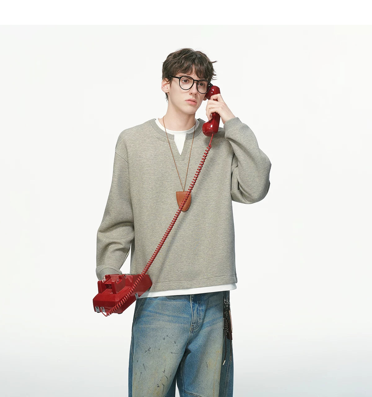 Softlane Layered Crew Sweatshirt