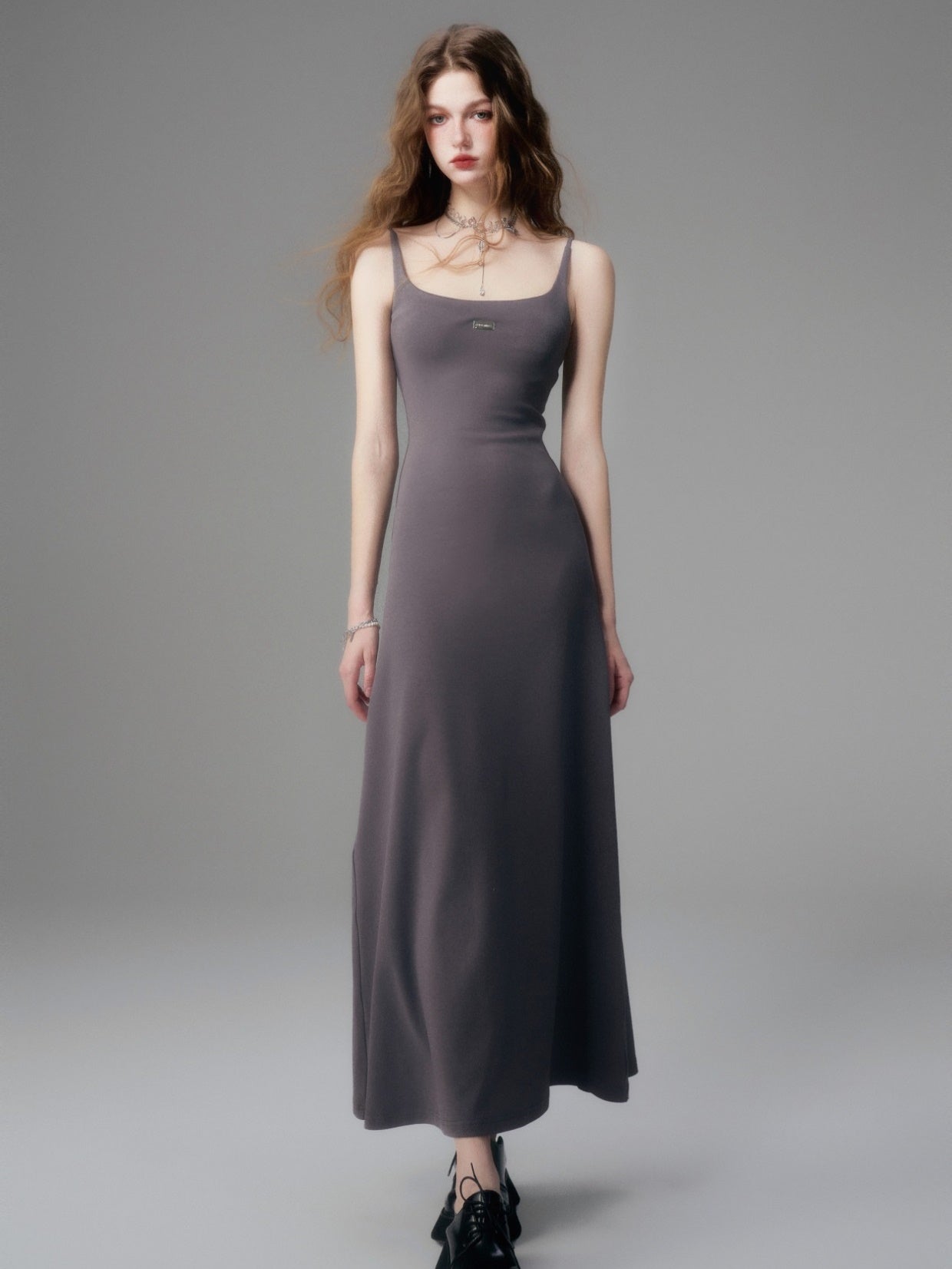 Sleek Noir Maxi Dress - chiclara