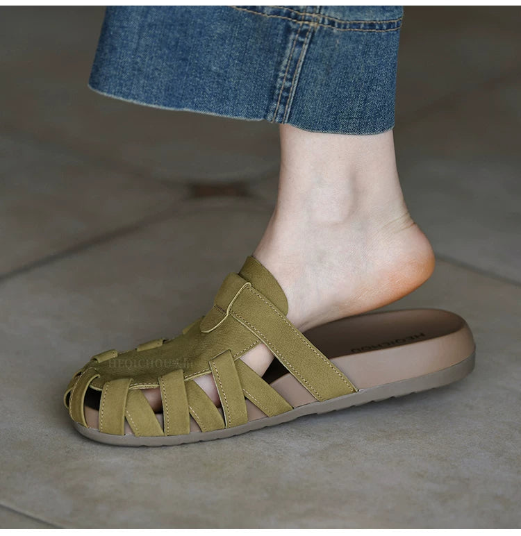 Elowen Woven Buckle Slingback Sandals
