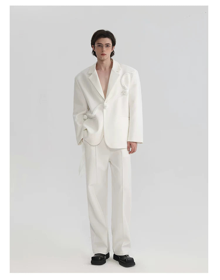 Ivory Rose Drift Sculpted Blazer