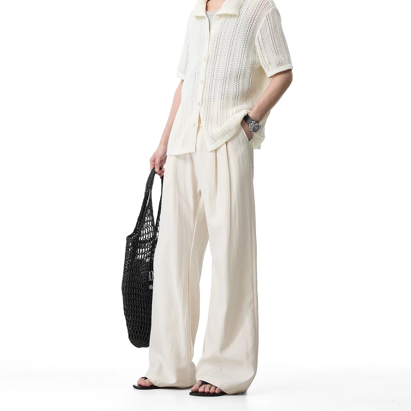 Soft Drift Wide-Leg Trousers