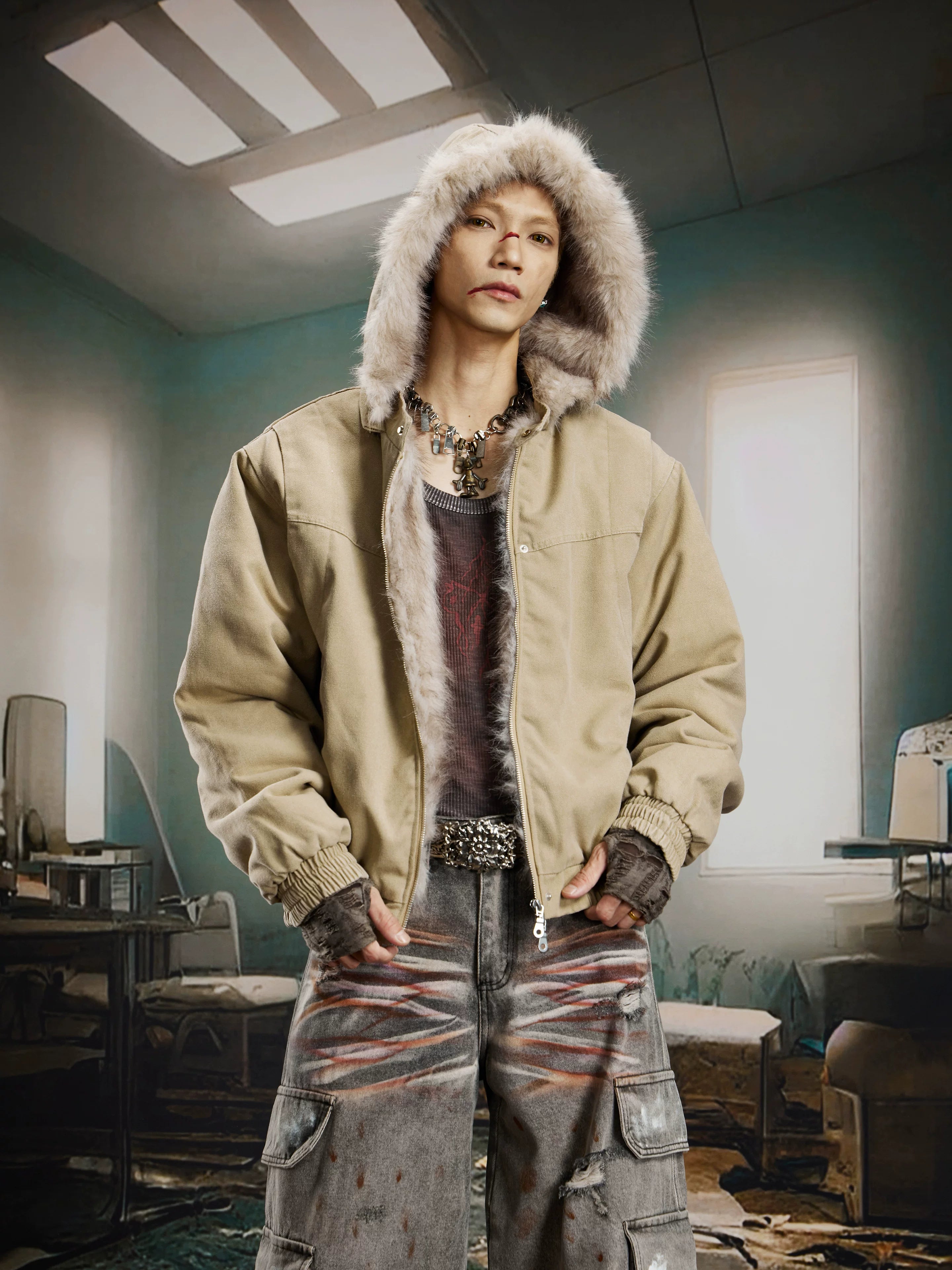 Frostlined Canvas Nomad Hooded Jacket