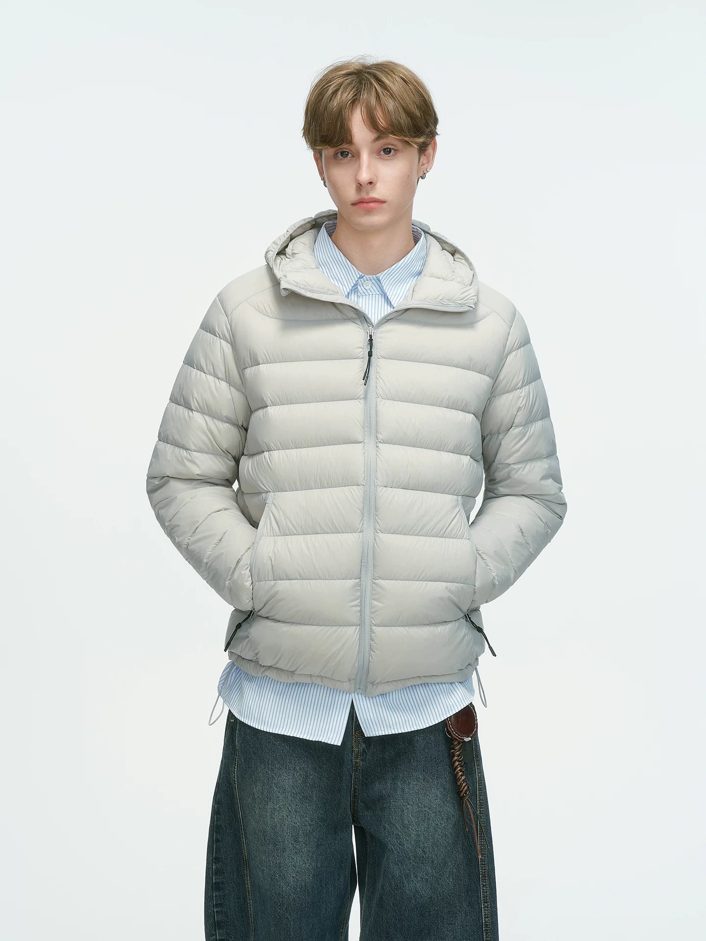 Frostbeam Dual-Tone Puffer Hoodie
