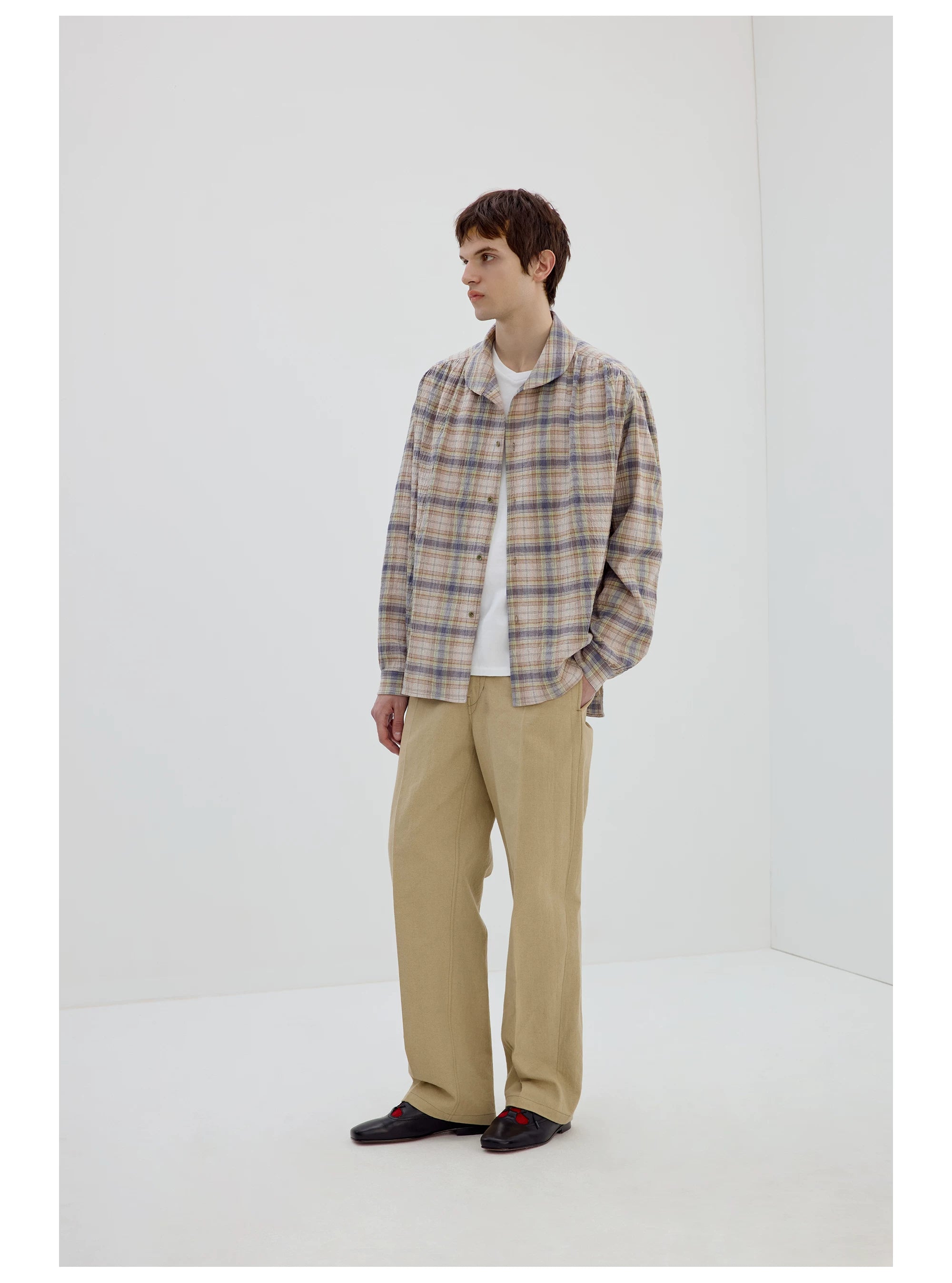 Pleated Chino Trousers