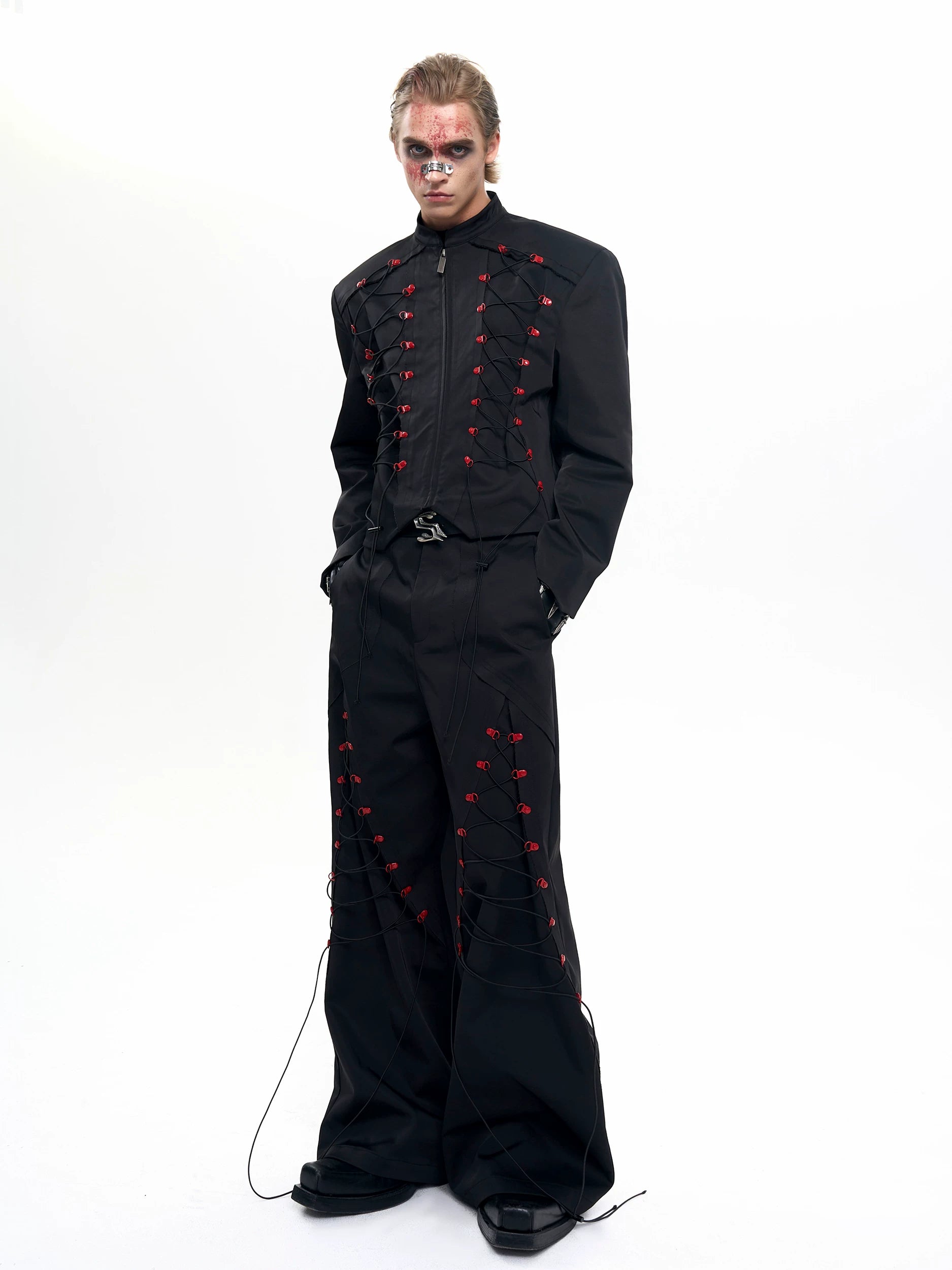 Bloodline Circuit Neo‑Poly Braid Jacket and Pants Setup