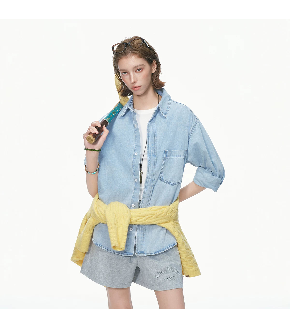 Indigo Studio Oversized Denim Shirt