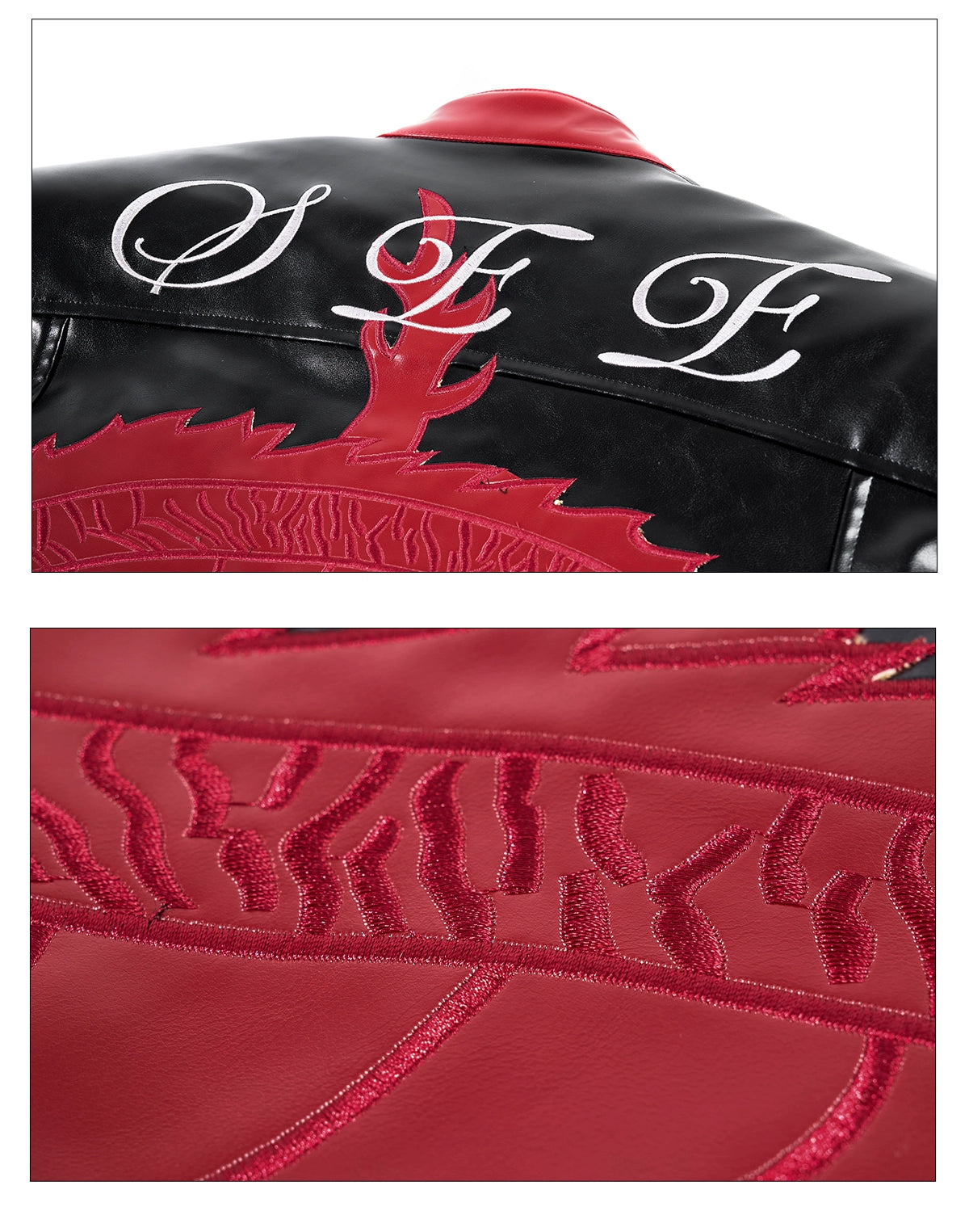 Shadow Dragon Moto Leather Jacket