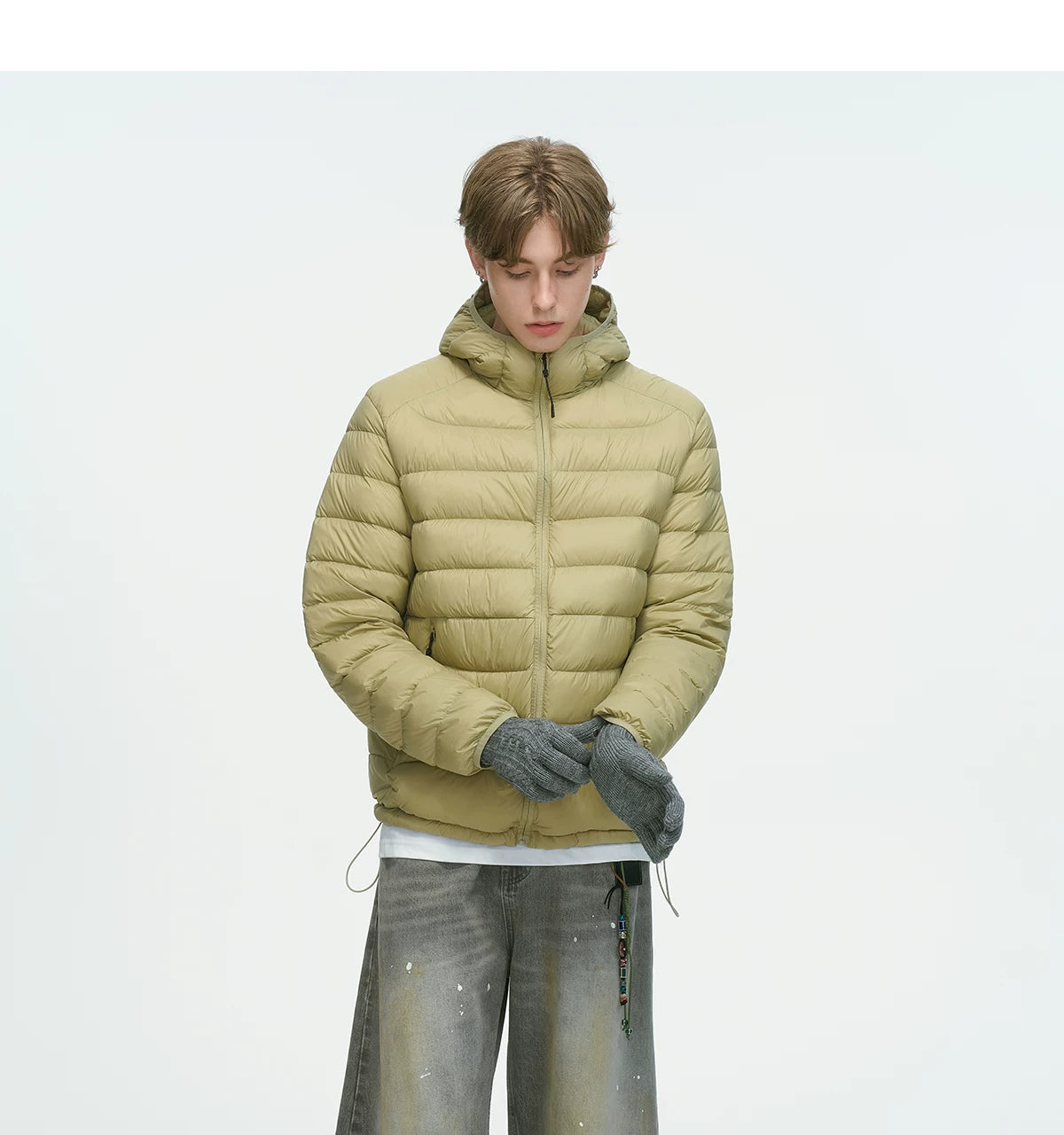 Frostbeam Dual-Tone Puffer Hoodie