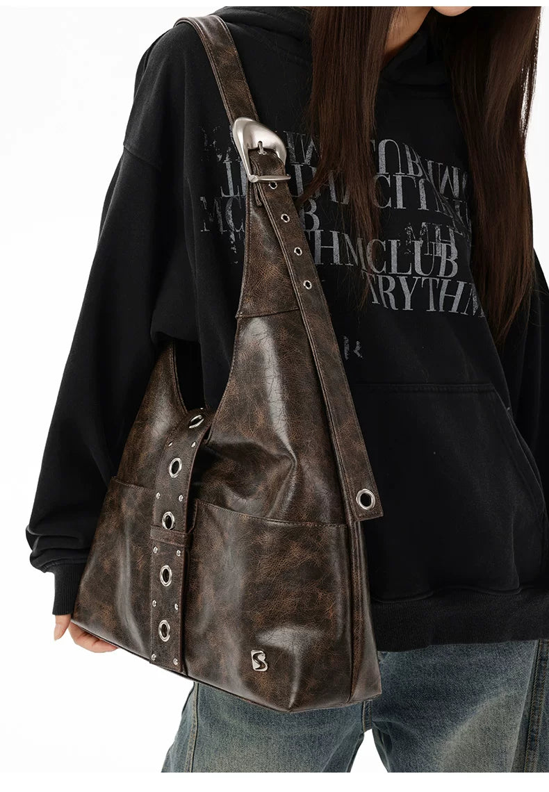 Rust Rivet Harness Hobo