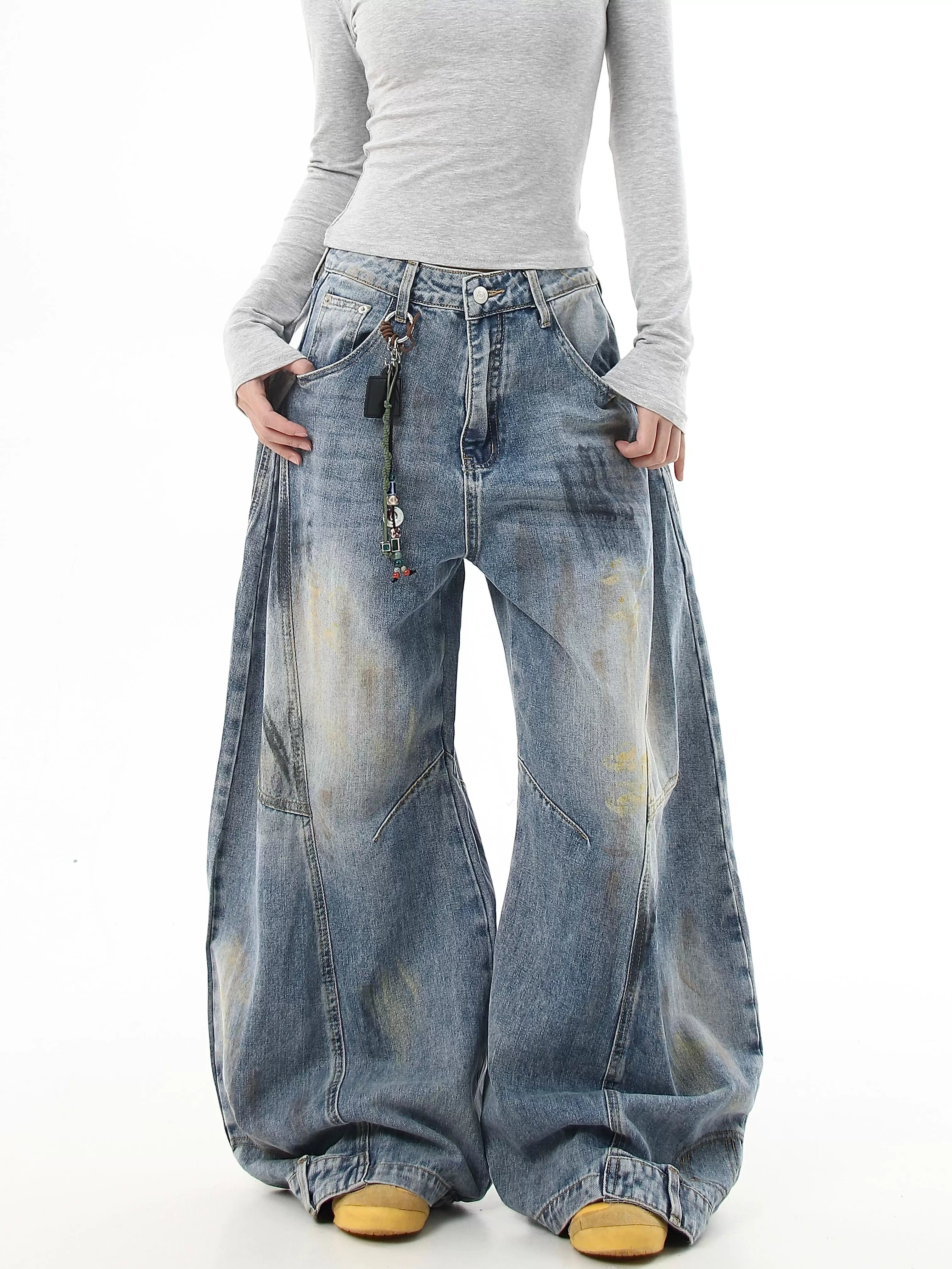 Driftwash Relic Wide‑Leg Jeans